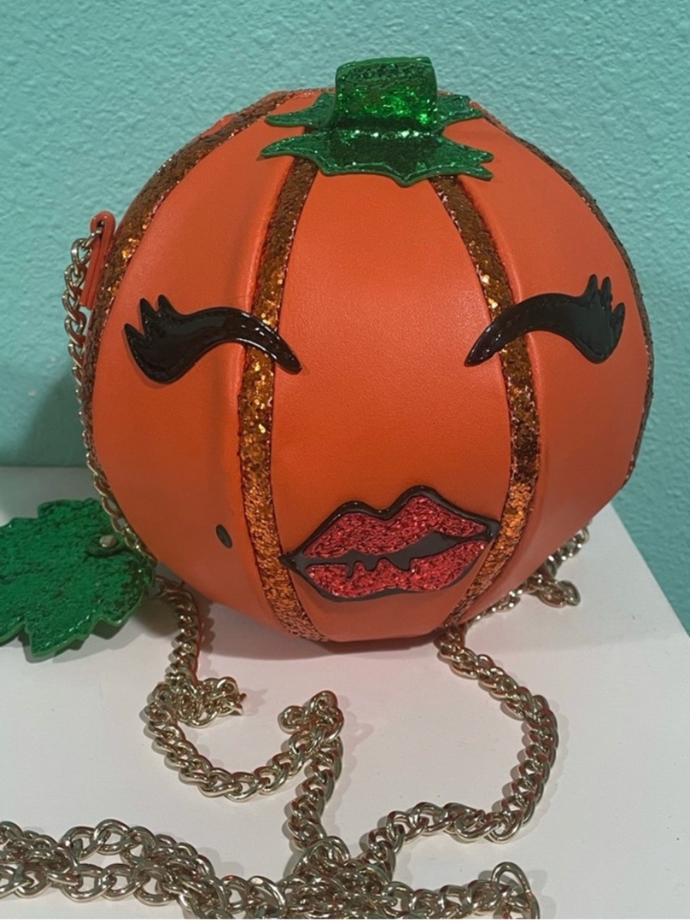 Betsey Johnson pumpkin purse